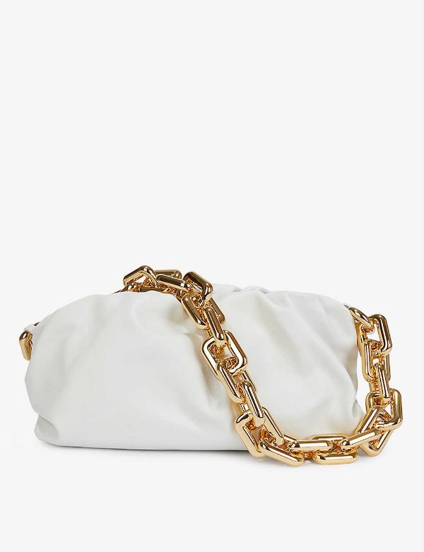The Chain Pouch medium leather clutch bag