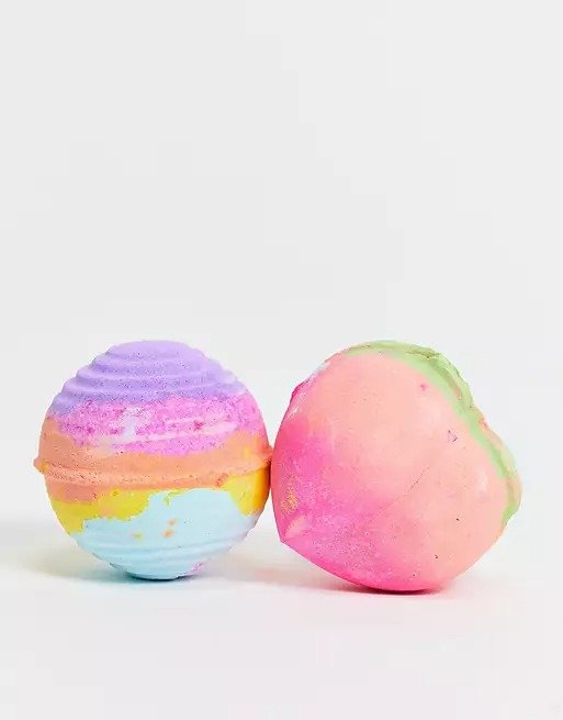 桃子泡澡球+彩虹泡澡球