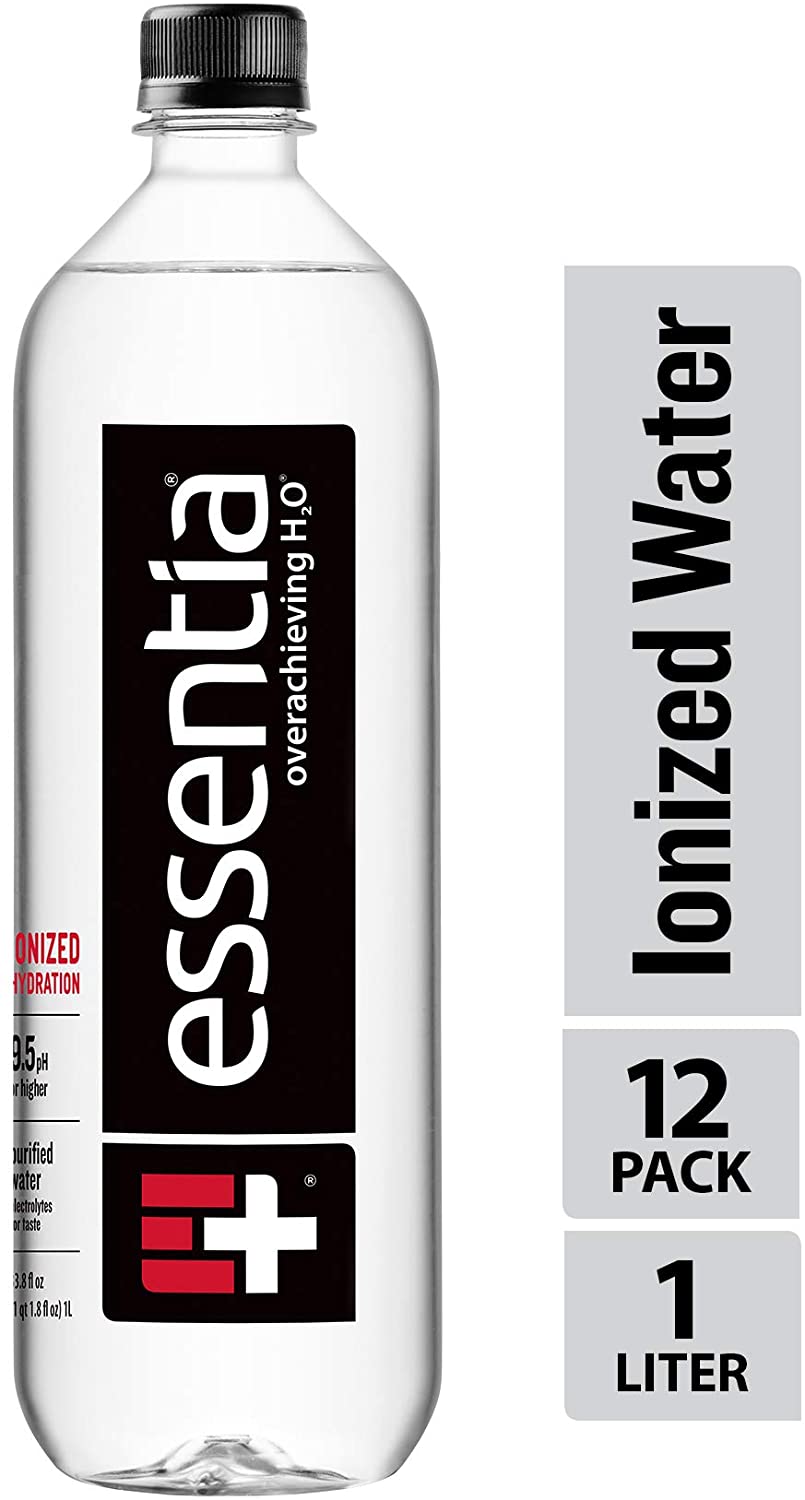 Essentia Water, 离子瓶装水； pH 9.5或更高，33.8 Fl Oz的味道更好的水合电解质，