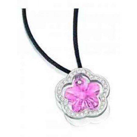 Flower Two Tone One Size Pendant Necklace