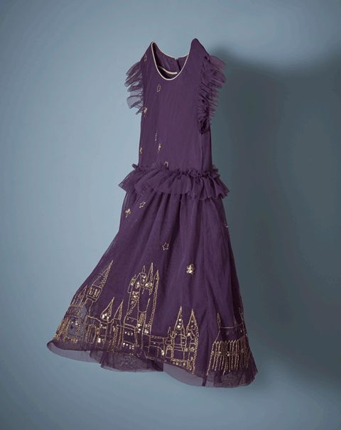 Hogwarts Enchanted Tulle Dress - Plum Jam Purple | Boden US