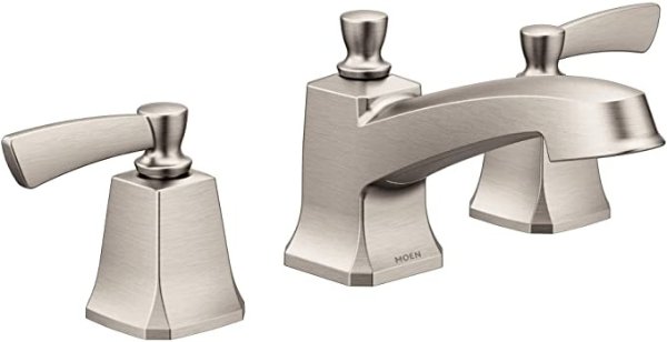 84926SRN Conway Two-Handle Widespread Bathroom Sink Faucet with Valve Included, Spot Resist Brushed Nickel