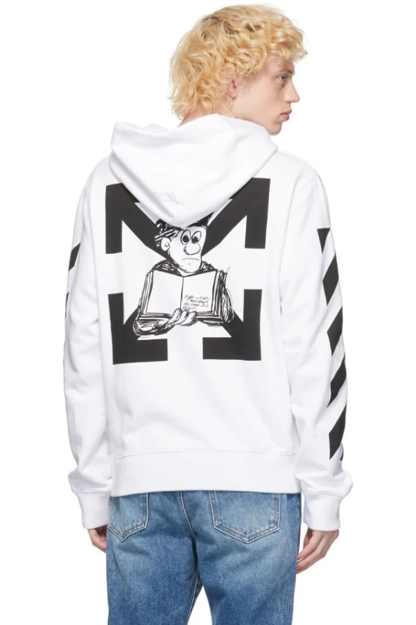 White Pencil Arch Hoodie