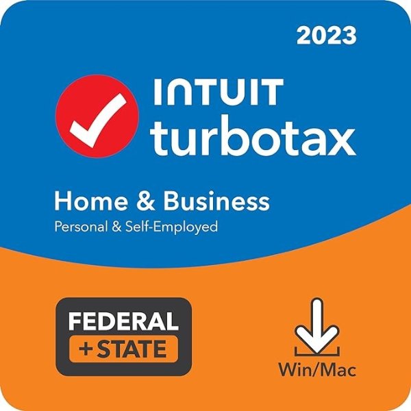 Home & Business+州+联邦 2023 Tax Software, Federal & State Tax Return [Amazon Exclusive] [PC/Mac Download]
