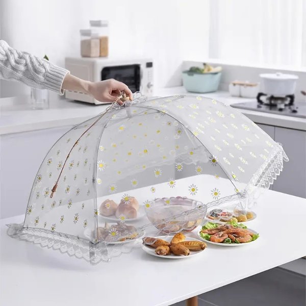 1pc Food Dust Cover Foldable Food Protecting Tent Umbrella Shape Food Cover | Check Out Today's Deals Now | Temu