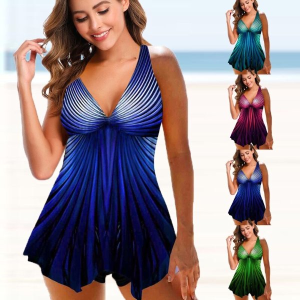 11.43US $ 48% OFF|New Sexy Tankini 2022 Plus Size Swimsuit Female Swimwear Women Print Bikini Set Bather Swimming Beachwear Summer Bathing Suit| | - AliExpress