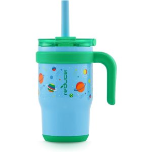 Reduce Hydro ProREDUCE 14 oz Coldee Tumbler with Handle for Kids Leakproof Insulated Stainless Steel Mug with Lid & Spill-Proof Straw, Keeps Drinks Cold up to 18 Hrs, Out of this World