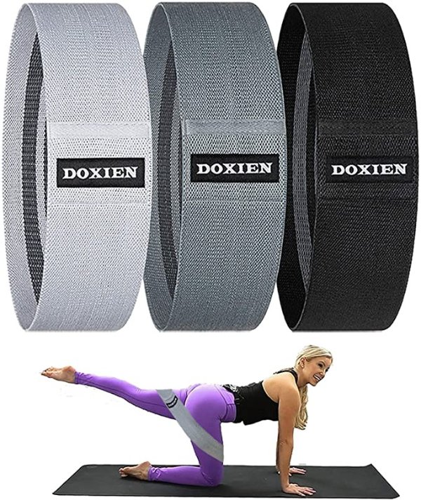 Exercise Bands for Working Out,Squat Glute Band Stretch Bands for Exercise,Thick Wide Workout Resistance Bands for Women Men (Set 3)
