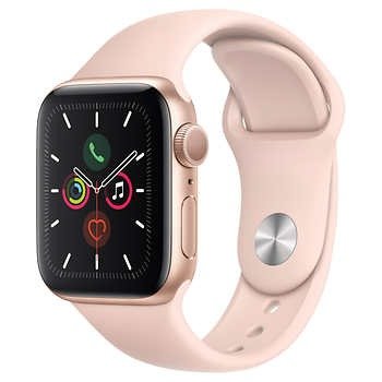 Watch Series 5 GPS with Pink Sport Band - 40mm - Gold