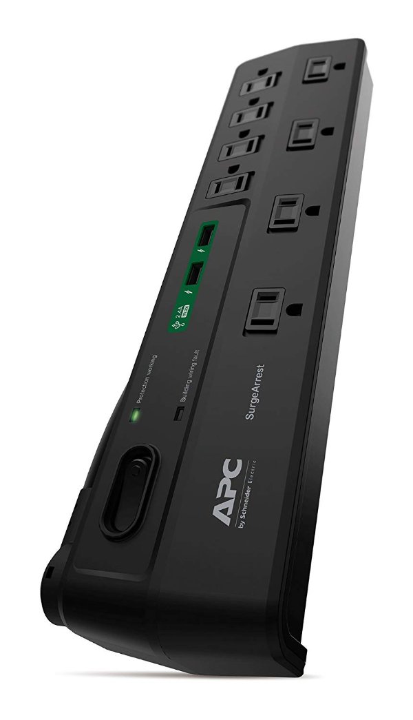 8-Oultet Surge Protector Power Strip with USB Charging Ports