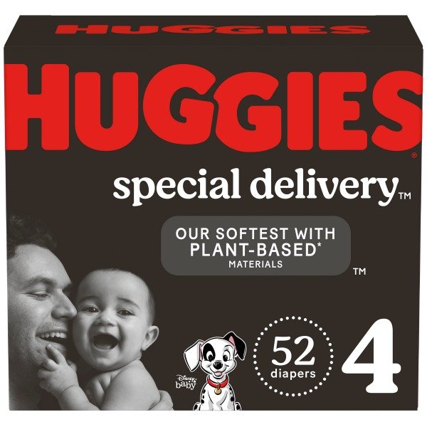 Special Delivery Fragrance Free Baby Diapers, Size 4, 52 Ct