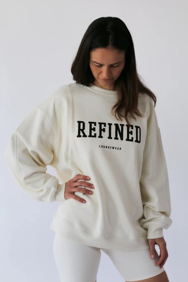 OVERSIZED GRAPHIC SWEATSHIRT $68 Additional 20% off applied at checkout KT-9126-W Black;Cream;Melon;Misty Blue KT-9126-W $68.00