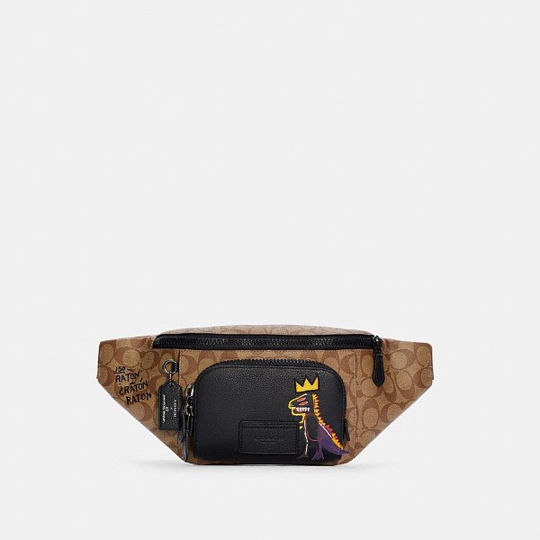 X Jean-Michel Basquiat Track Belt Bag in Signature Canvas