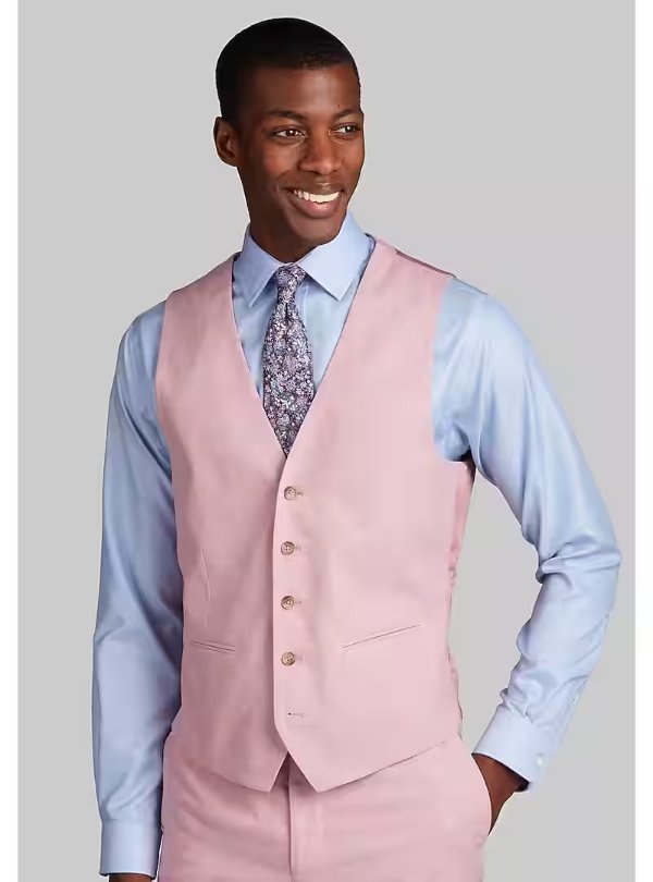 Jos. A. Bank Slim Fit Linen Blend Suit Separates Vest CLEARANCE - All Clearance | Jos A Bank