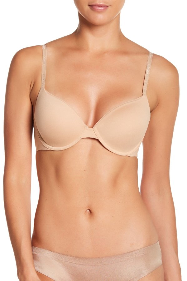 Convertible Strap Lightly Lined Demi Bra(Regular & Plus Size, A-DDD Cups)