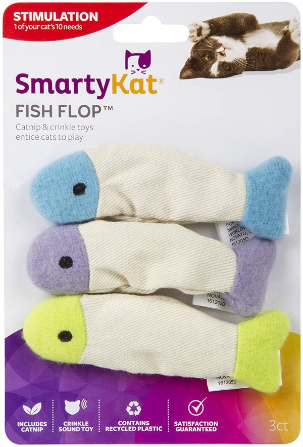 SmartyKat 小鱼造型猫薄荷玩具