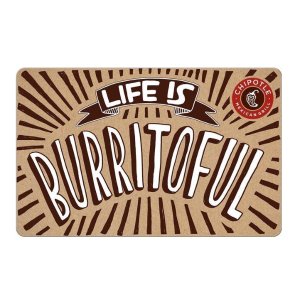 Today Only: Chipotle $30 Gift Card (Email Delivery)