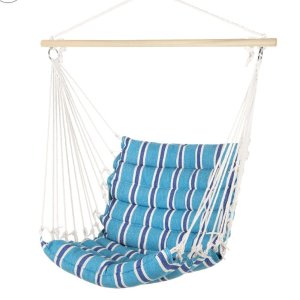 Best Choice Products Padded Indoor/Outdoor Cotton Hammock Chair w/ 40in Spreader Bar