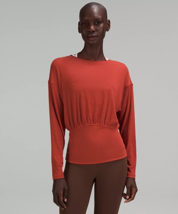 Ribbed Modal-Silk Blend Long Sleeve Shirt | Women's Long Sleeve Shirts | lululemon