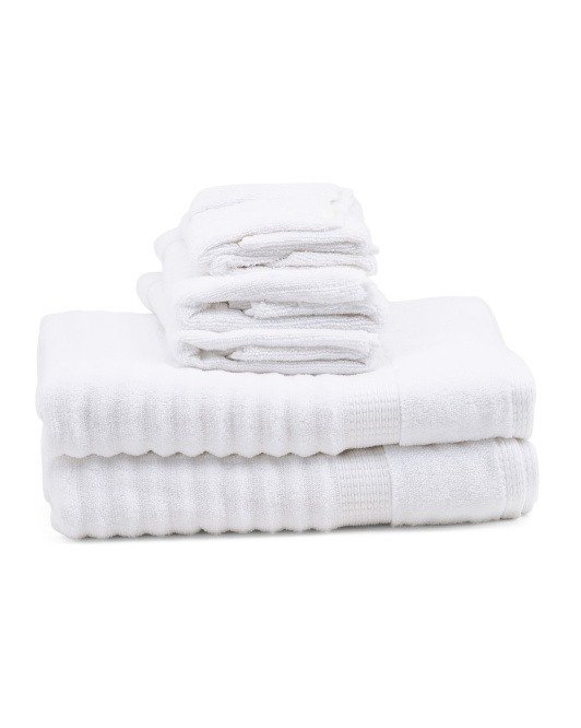 6pc 毛巾浴巾套装