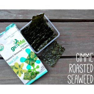 GimMe Health Foods Organic Roasted Seaweed Snacks, Sea Salt, 0.17 Ounce (Pack of 12) @ Amazon