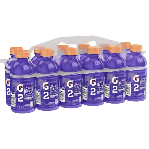 G2 Sports Drink, Grape - Low sugar, 12 Fluid Ounce Bottles (Pack of 12)