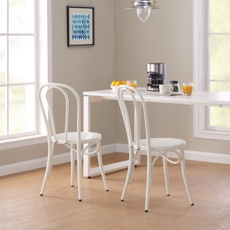 Better Homes & Gardens Arabella Chairs, Set of 2, White