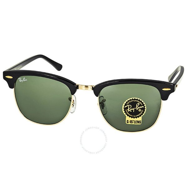 Ray Ban Clubmaster Classic Green Unisex Sunglasses RB3016 W0365 51