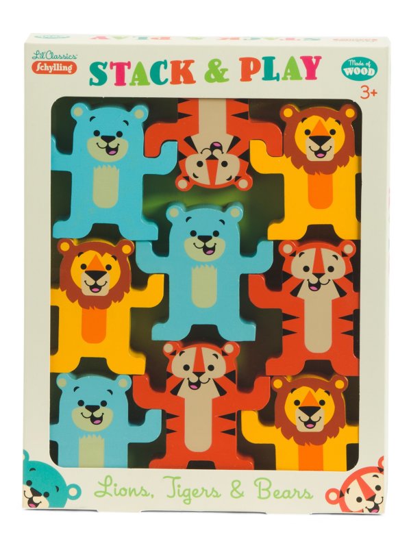 Little Classics Stack & Play Wooden Animals Toy | Toys & Books | Marshalls