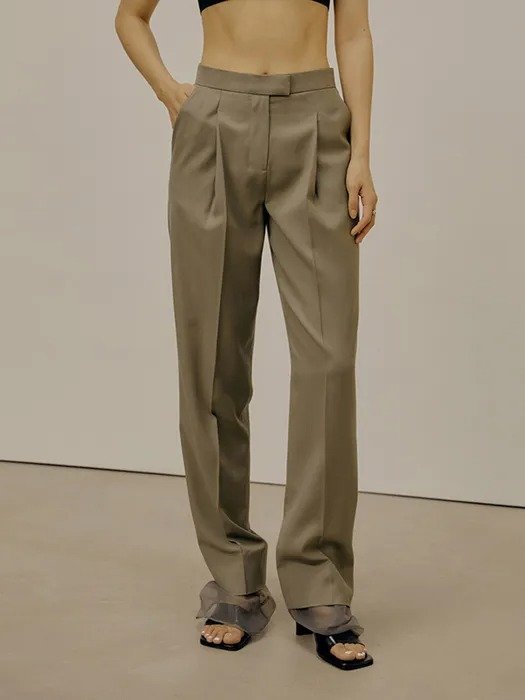 Layered Trouser (Olive)