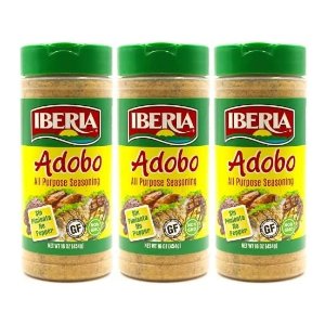 Iberia Adobo调味料无胡椒16oz 3瓶