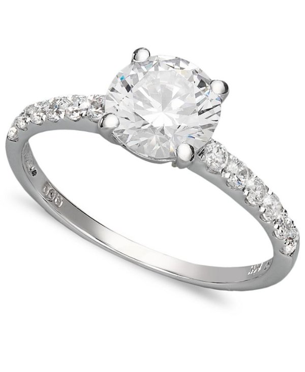 14k White Gold Ring, Swarovski Zirconia Wedding Ring (2-3/4 ct. t.w.)