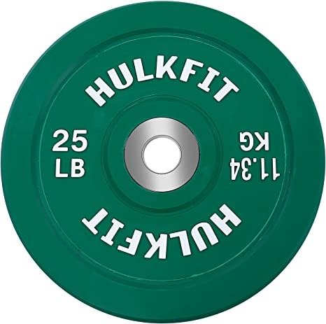 Olympic 2-Inch Rubber Bumper Plate with Stainless Steel Insert. Single