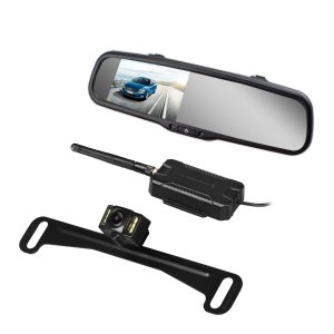 AUTO VOX Wireless Backup Camera Kit with HD Rearview Mirror Monitor