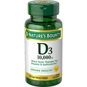Vitamin D3 Softgels 10000 IU, 72CT