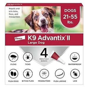 K9 Advantix II Large Dog Vet-Recommended Flea, Dogs 21 - 55 lbs.