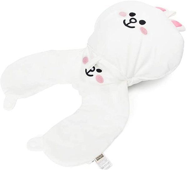 FRIENDS CONY Character Cute Airplane Travel Neck Pillow for Sleeping and Traveling, White