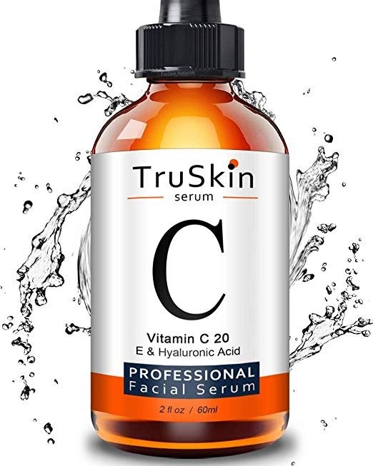 TruSkin Vitamin C Serum for Face [BIG 2-OZ Bottle] Topical Facial Serum with Hyaluronic Acid & Vitamin E, 2 fl oz.
