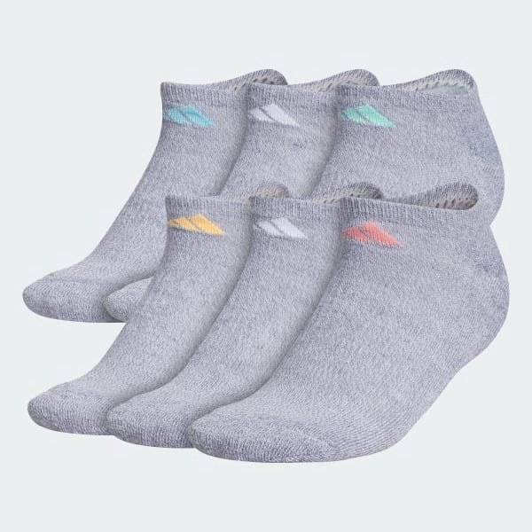 Athletic Cushioned No-Show Socks 6 Pairs