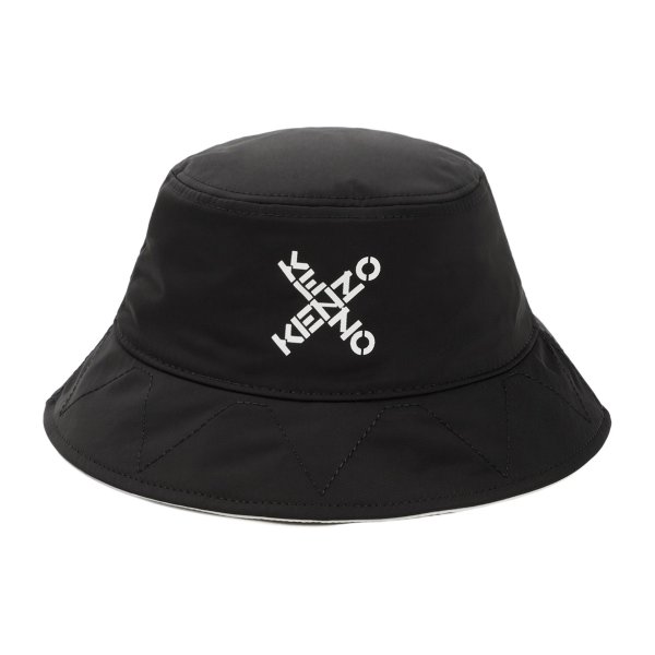 Reversible Logo Printed Bucket Hat