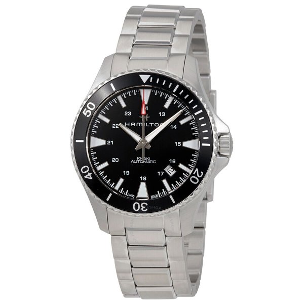 Khaki Navy Automatic Black Dial Men's Watch H82335131
