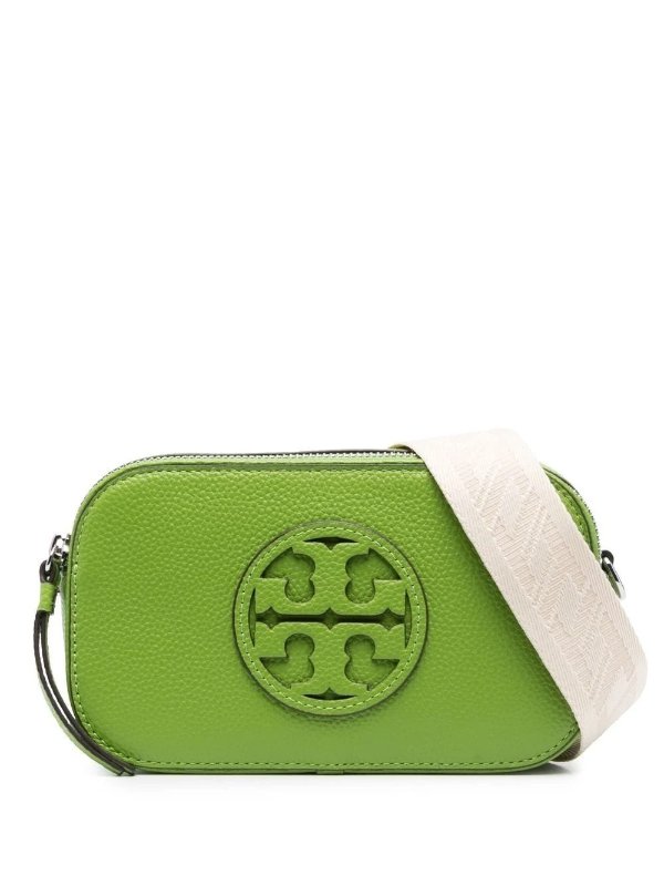 Tory Burch Green Mini Miller Leather Crossbody Bag | Browns