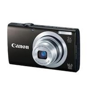 Canon Powershot A2400 IS 16 Megapixel Black Digital Camera - 6188B001