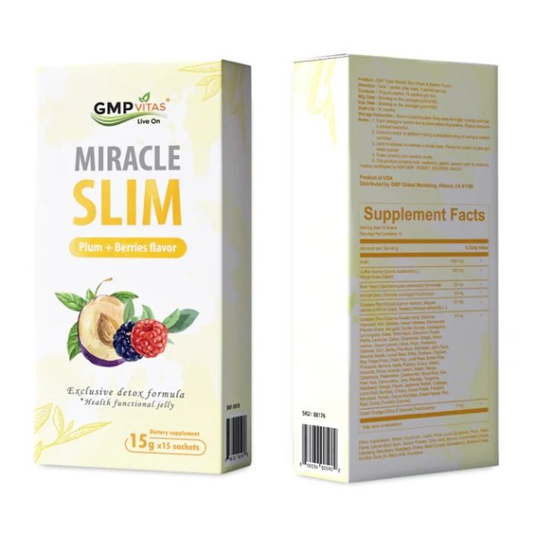 ® Miracle Slim Plum + Berries Flavor 15g x 15 Sachets