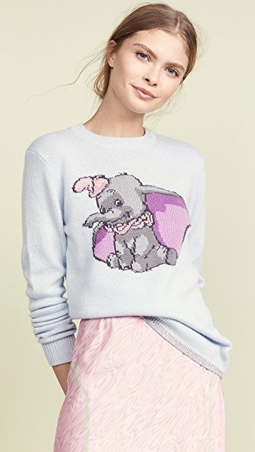 x Disney Dumbo Intarsia毛衣