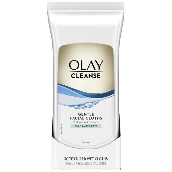 Cleanse Gentle Facial Cloths, Fragrance Free Fragrance-Free