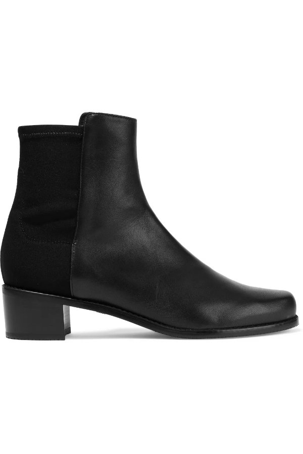 Easy On leather and neoprene ankle boots