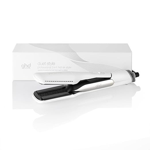 Duet Style | 2-in-1 Flat Iron Hair Straightener + Hair Dryer, Hot Air Styler to Transform Hair from Wet to Styled