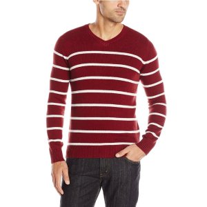 Levi's Men's Winger Striped V Neck Sweater