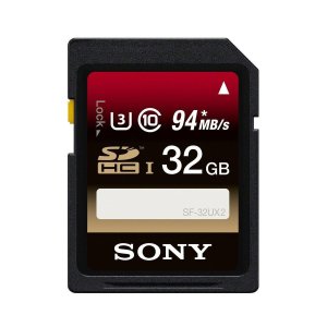 Sony 32GB Class 10 UHS-1/U3 SDHC 存储卡 94MB/s